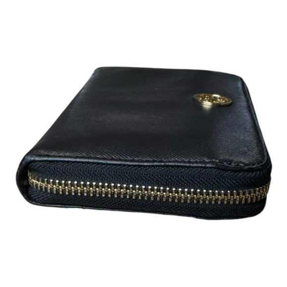 Tory Burch Black Saffiano Leather Zip Wallet Size OS - Picture 3 of 11